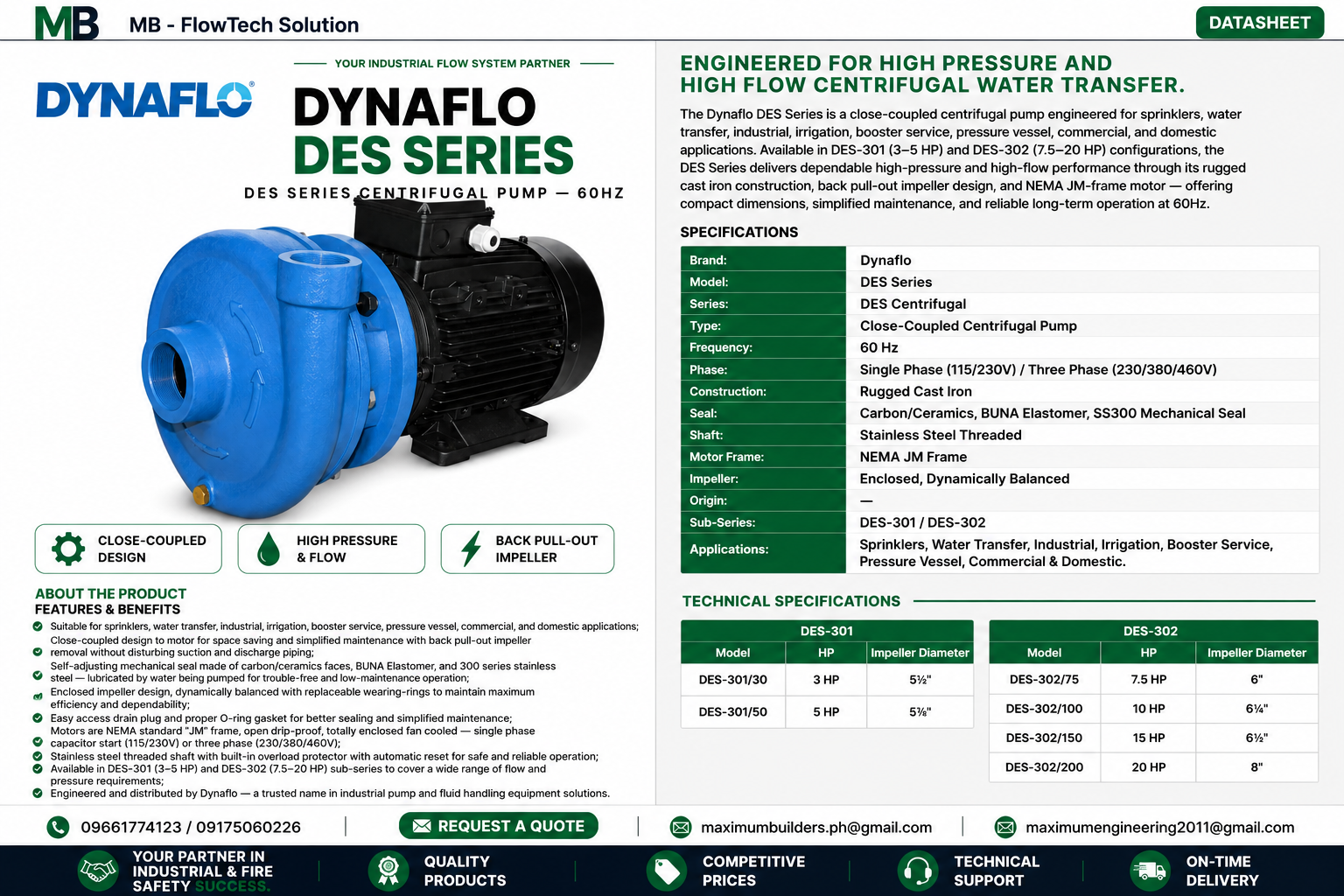 DES Series Centrifugal Brochure