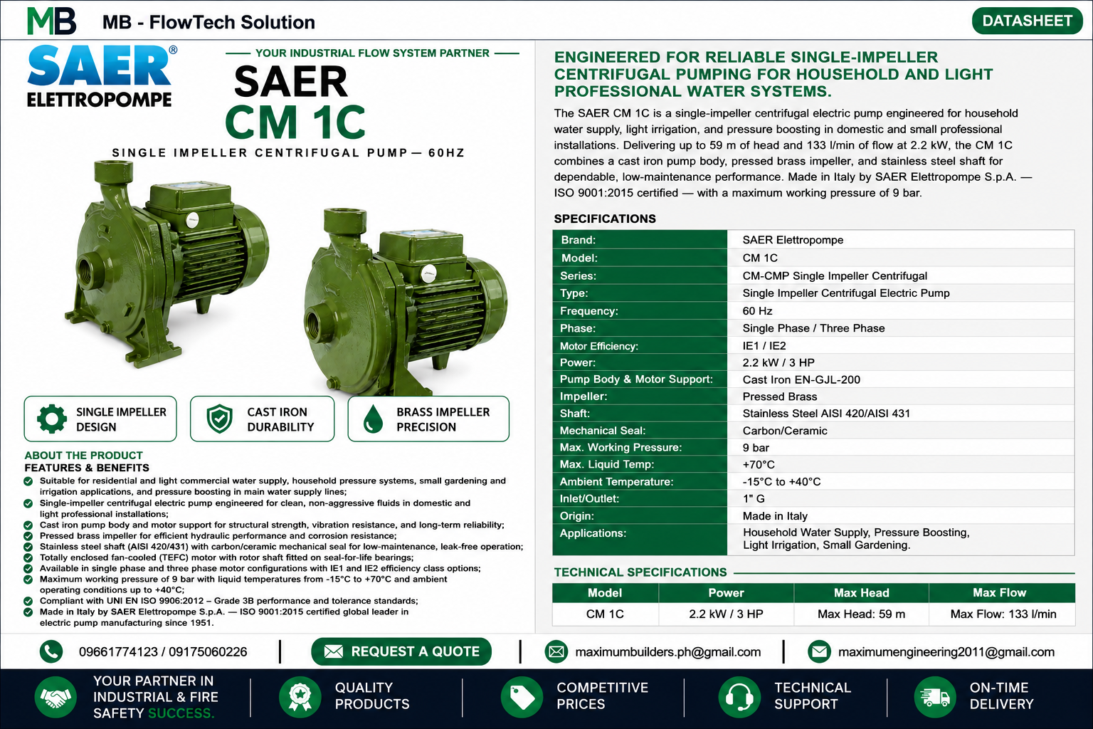 CM 1C Brochure