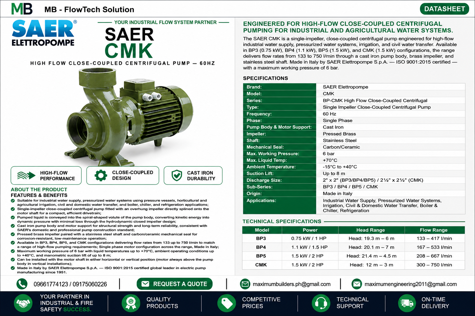 CMK, BP3/4/5 Brochure