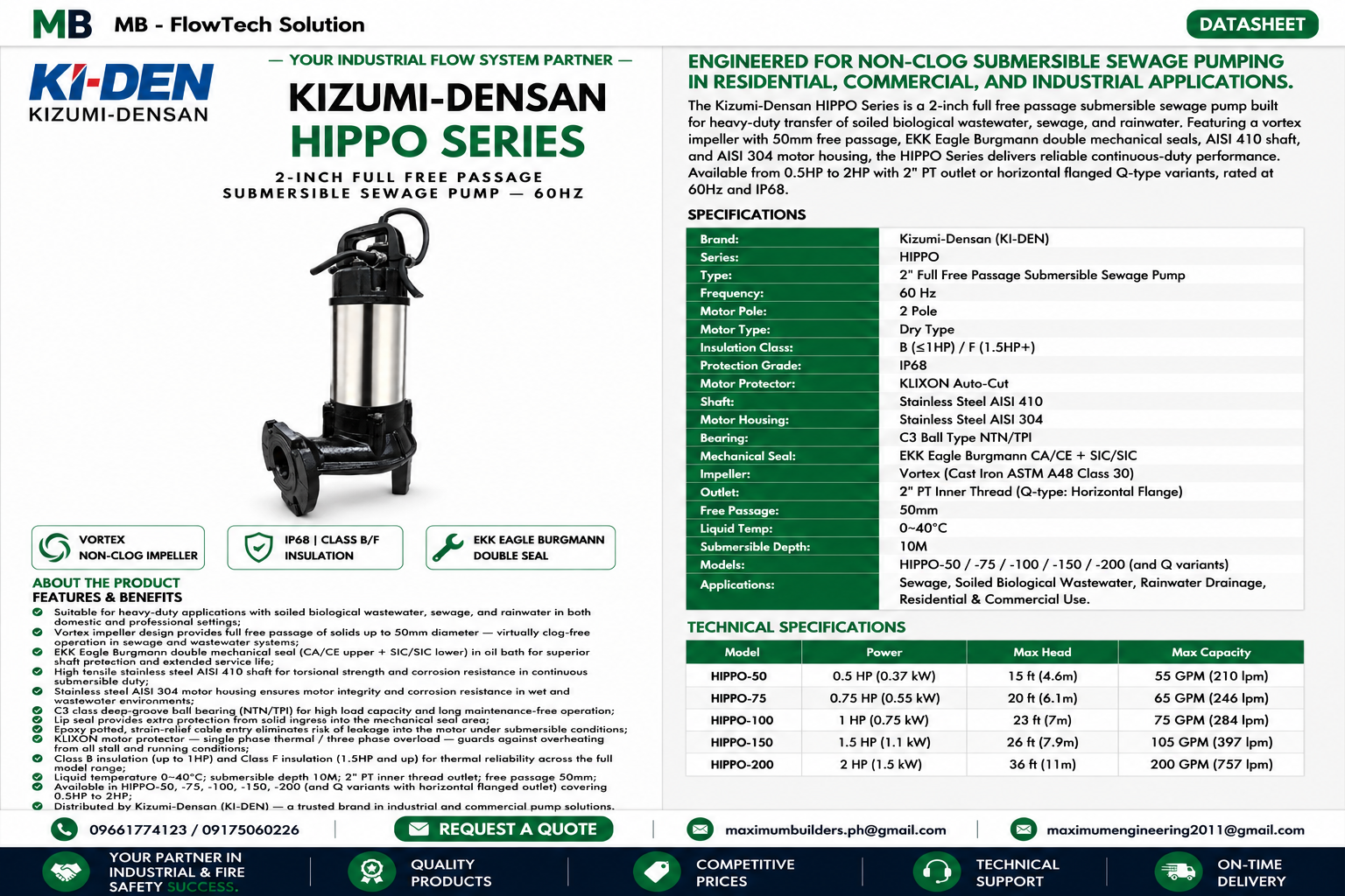 Hippo Series Brochure