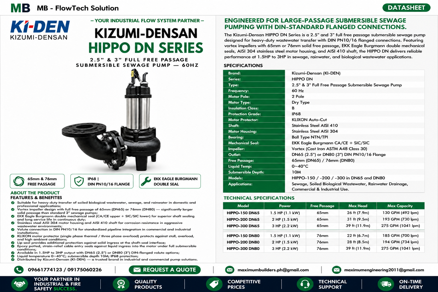 Hippo DN Series Brochure