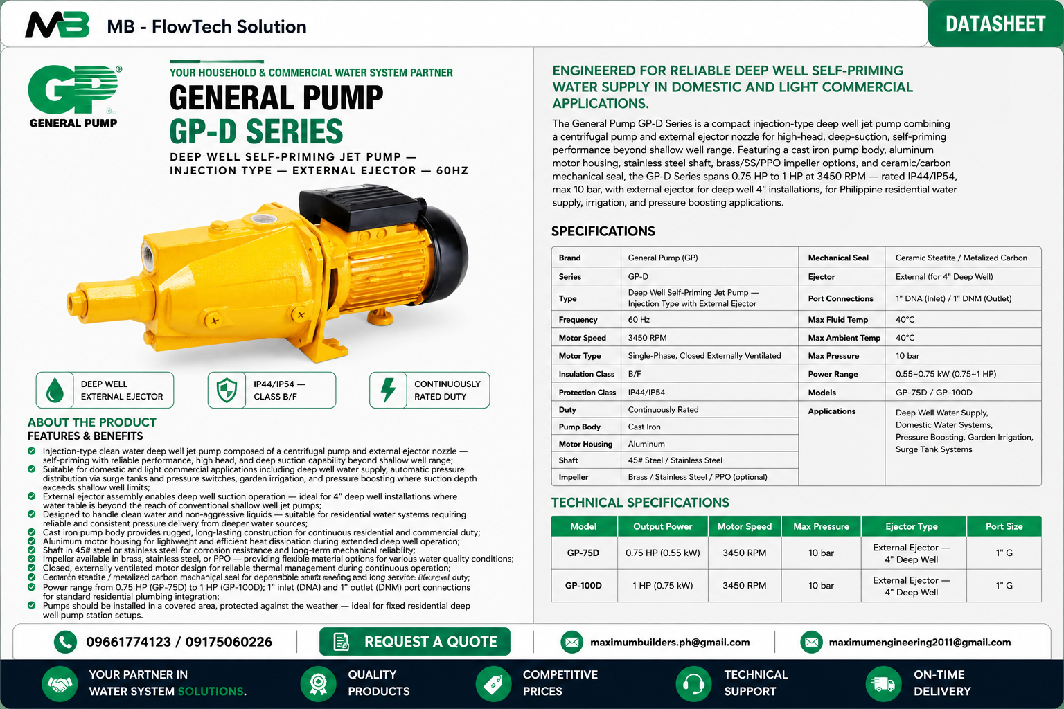 GP-D Series Brochure