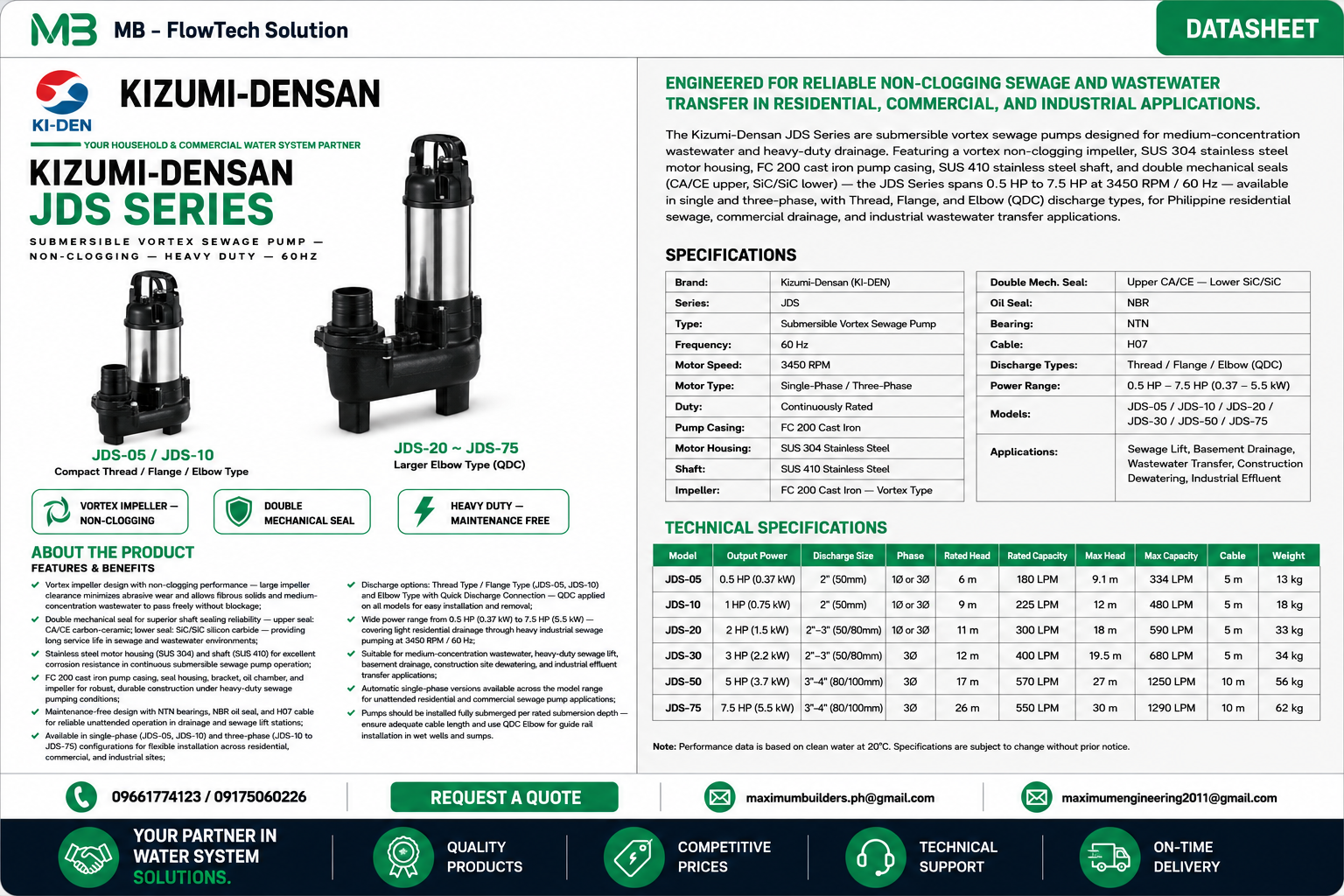 JDS Series Brochure