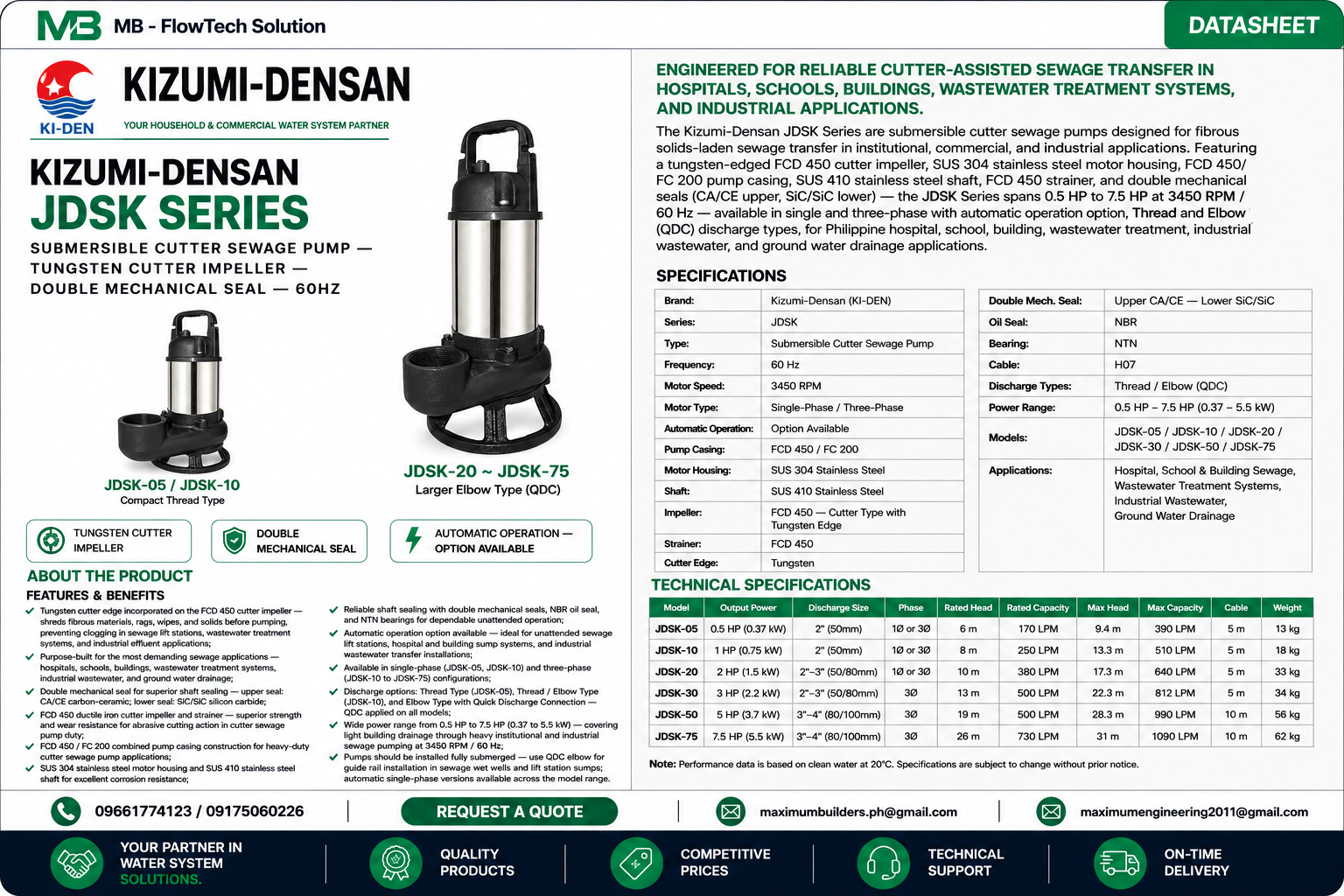 JDSK Series Brochure