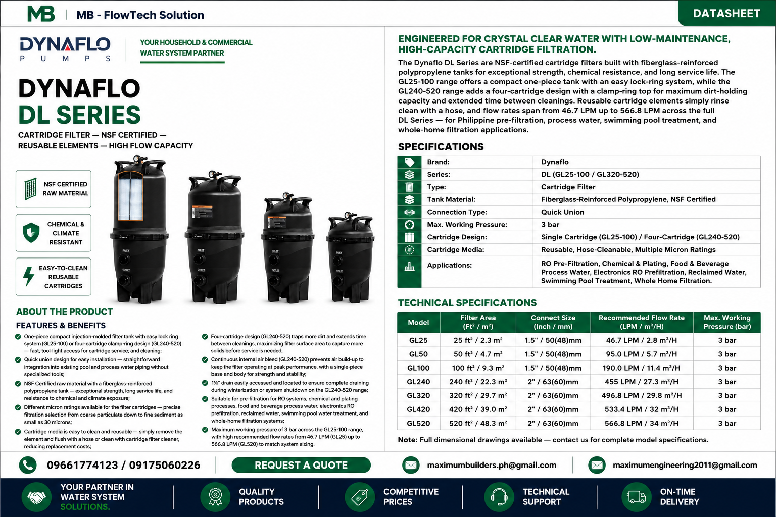 DL Series Filters Brochure