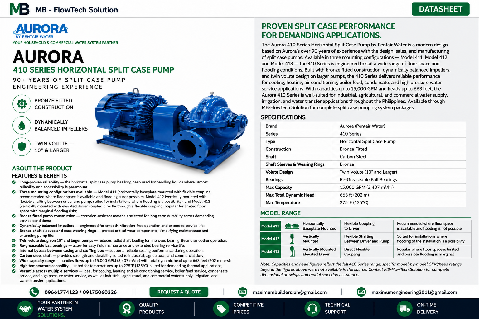 Horizontal Split Case Brochure