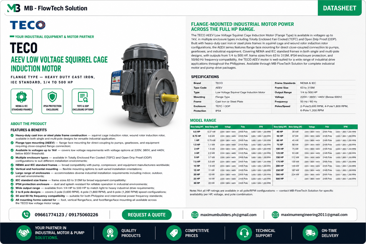 AEVF (Flange Type) Brochure