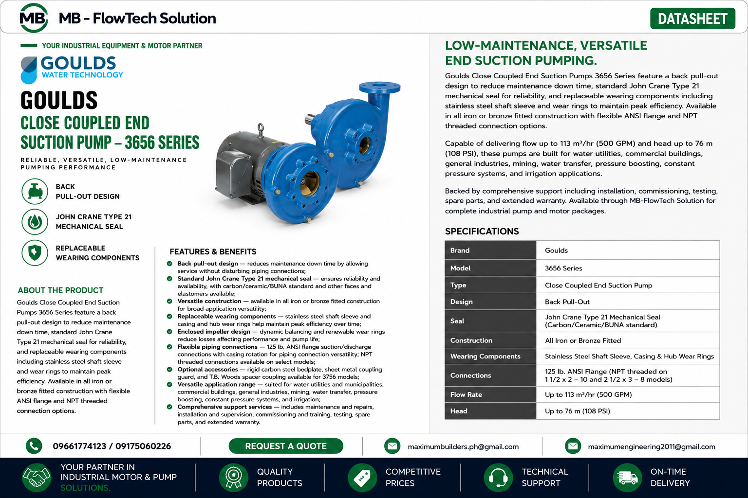 3656 End Suction Brochure