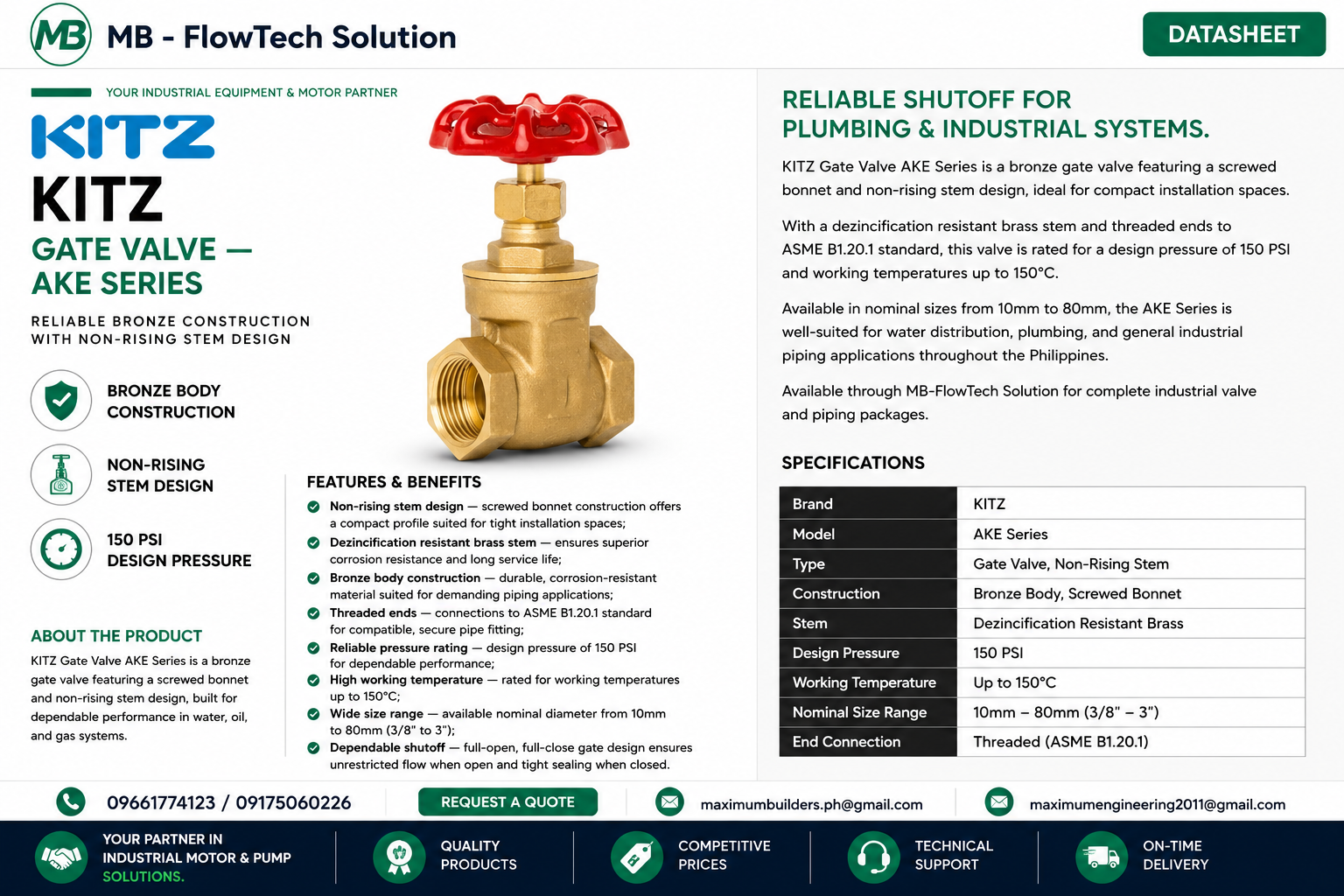 Gate Valve – AKE SERIES Brochure